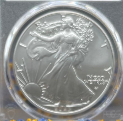 2023 $1 American Silver Eagle PCGS MS70 Thomas Rogers Signed Flag Label Mint Condition (Rare 1 of 250)