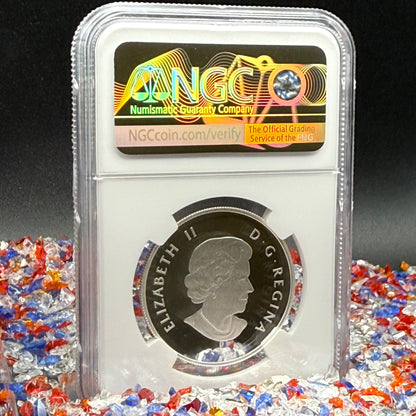 2015 $10 Canada Silver Dollar NGC PF70UC Colorized Winter Scene (1 of 2) Mint!