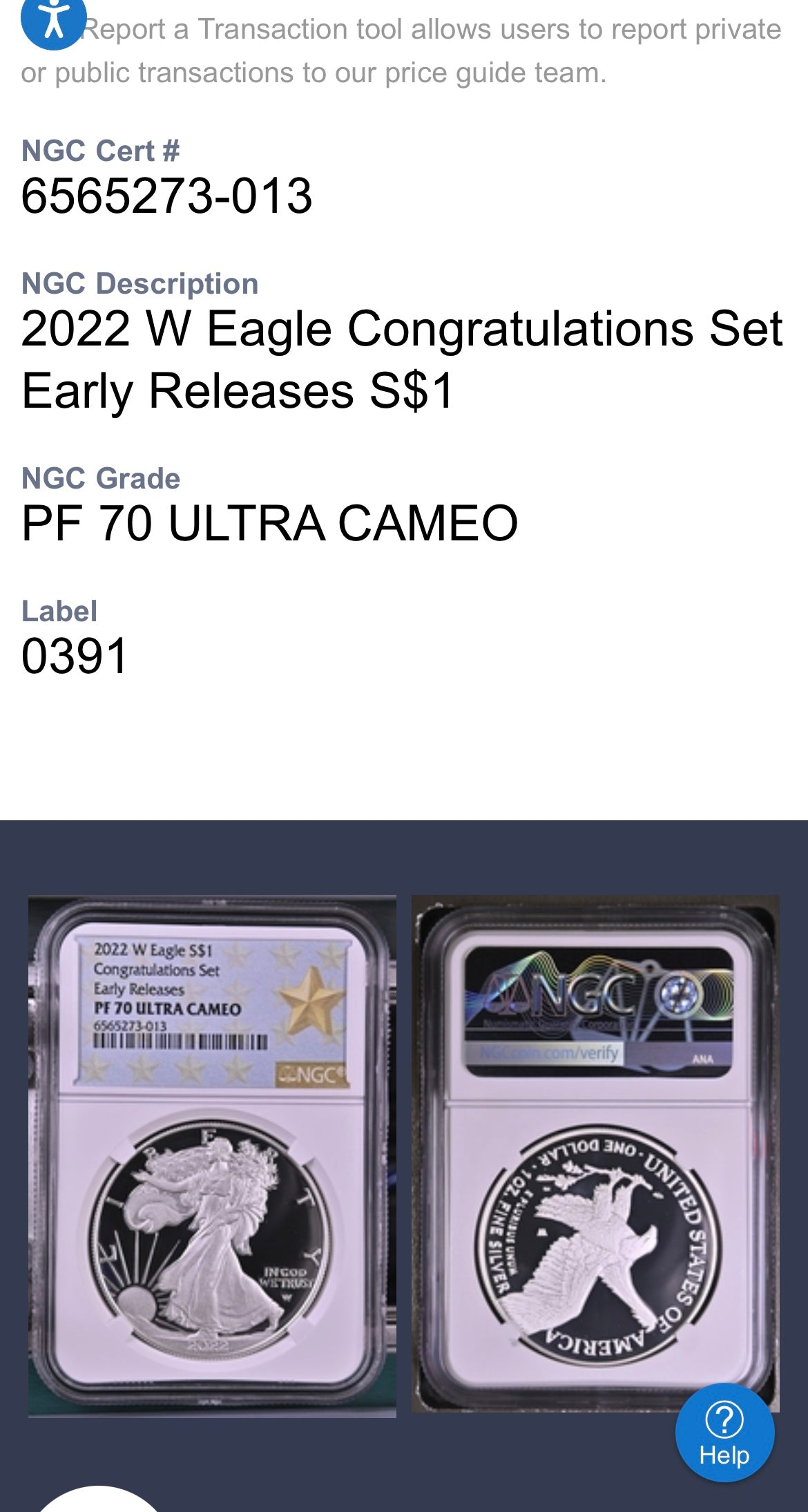 Proof 2022 (W) $1 American Silver Eagle NGC PF70 Early Releases Congratulations Set West Point Gold Start (1 of 1,332)