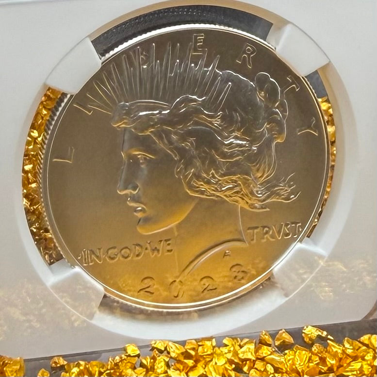 2023 United States Peace Silver Dollar $1 NGC Early Releases MS70 Jessie James Label Mint! (1 of 7,329)