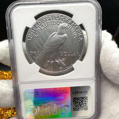 2023 United States Peace Silver Dollar $1 NGC Early Releases MS70 Jessie James Label Mint! (1 of 7,329)