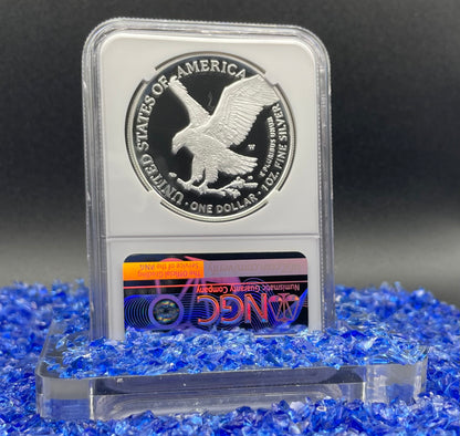 Proof 2022 (W) $1 American Silver Eagle NGC PF70 Eagle Mountain Label (1 of 5,895)