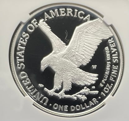 Proof 2022 (W) $1 American Silver Eagle NGC PF70 Eagle Mountain Label (1 of 5,895)