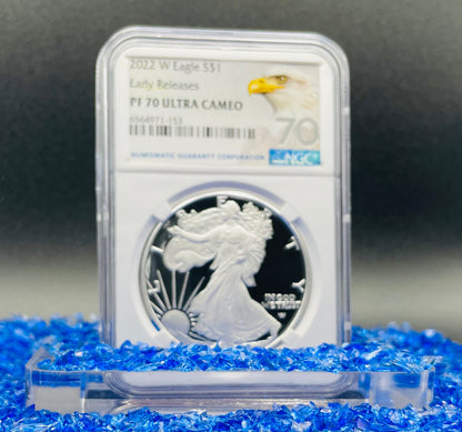 Proof 2022 (W) $1 American Silver Eagle NGC PF70 Early Releases Modern Silver Eagle Label Mint Condition (1 of 4,817)