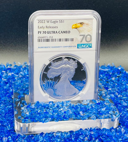 Proof 2022 (W) $1 American Silver Eagle NGC PF70 Early Releases Modern Silver Eagle Label Mint Condition (1 of 4,817)