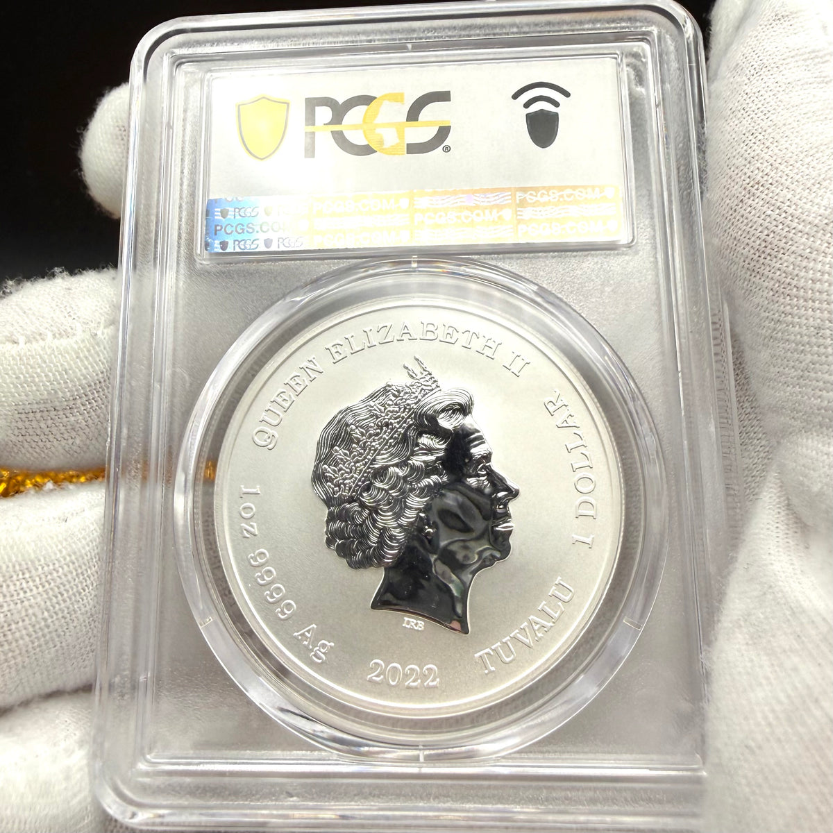 2022-P 1 oz Tuvaluan Silver Dollar $1 PCGS MS70 The Rising Sun - Black Flag (1 of 38)