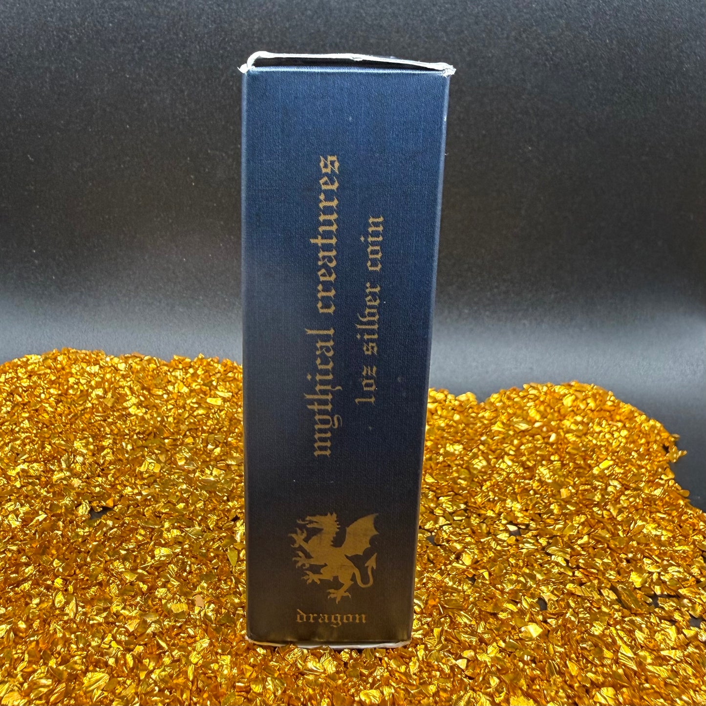 2014 1 oz Tuvaluan Silver Dollar $1 Brilliant Uncirculated Mystical Creatures Series - Dragon Colorized, Leather Case, COA