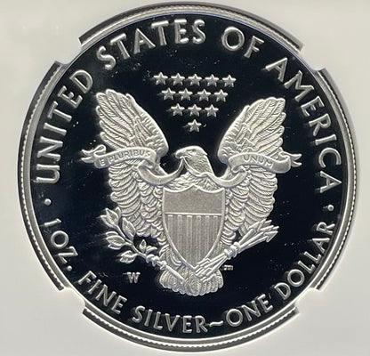 Proof 2021 Type 1 (W) $1 American Silver Eagle NGC PF70 First Day of Issue Congratulations Set 35th Anniversary (1 of 3,141)