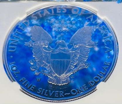 Proof 2021 Type 1 (W) $1 American Silver Eagle NGC PF70 First Day of Issue Congratulations Set 35th Anniversary (1 of 3,141)