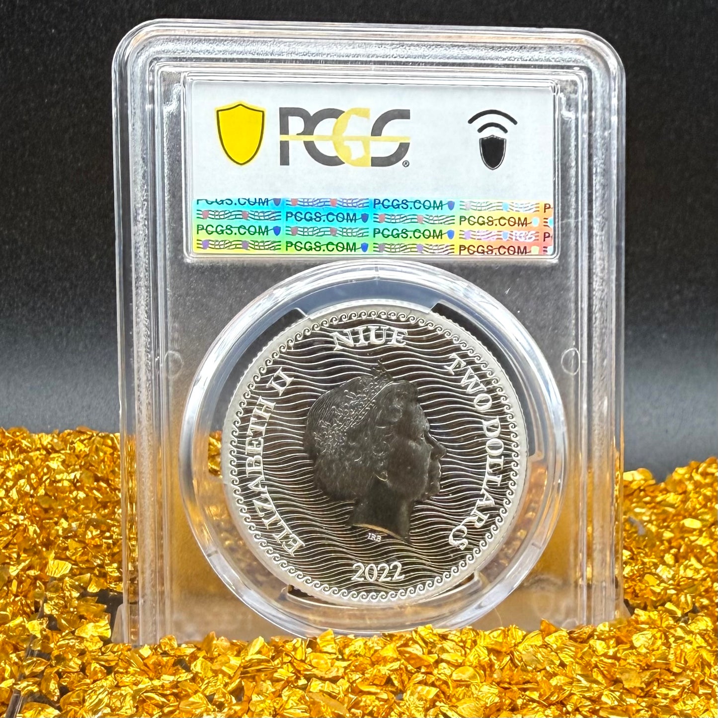 2023 1 oz Niue Silver Dollar $2 PCGS MS70 Skull & Crossbones, Pirate Calico Jack, Jolly Roger (1 of 19) Mint!