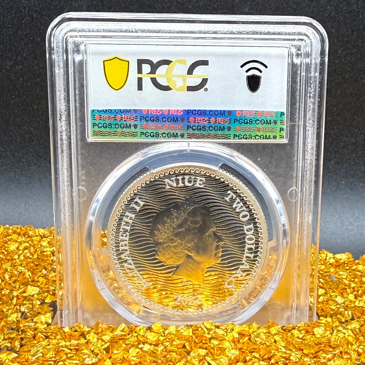 2023 1 oz Niue Silver Dollar $2 PCGS MS70 Skull & Crossbones, Pirate Calico Jack, Jolly Roger (1 of 19) Mint!