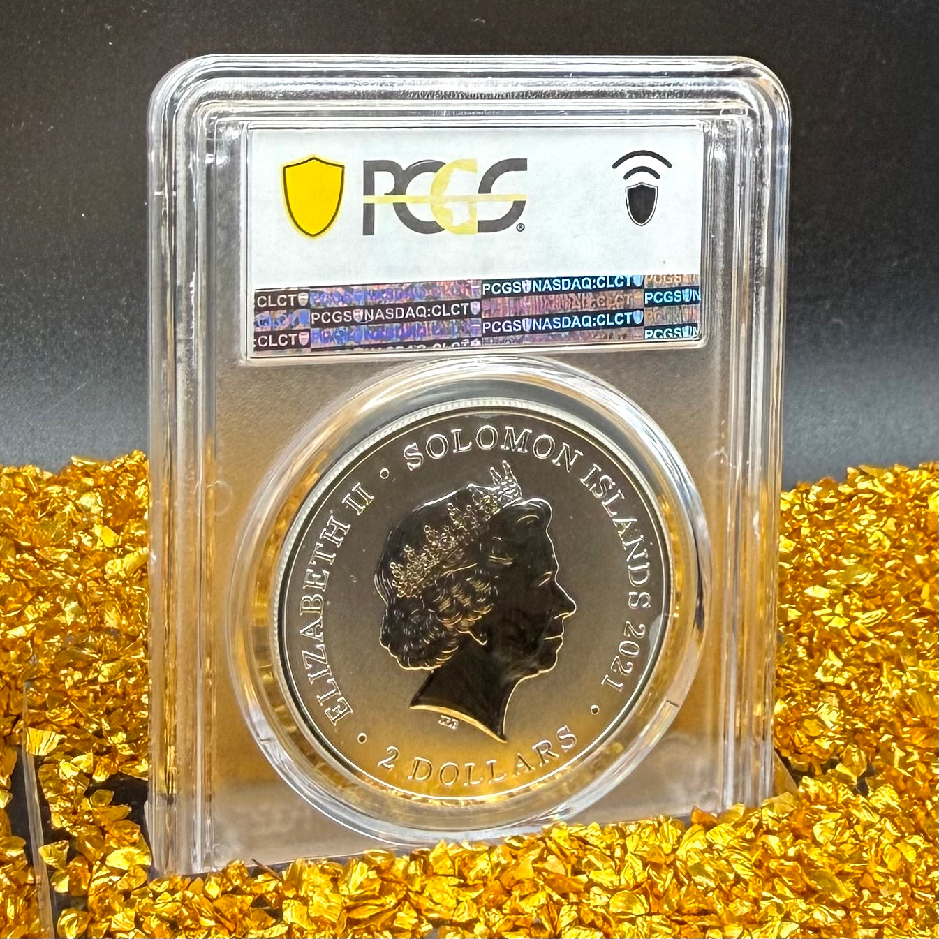 2021 1 oz Solomon Islands Silver Dollar $2 PCGS MS70 Pirate Ching Shih (1 of 6)