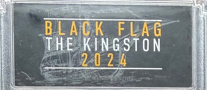 2024-P 1 oz Tuvaluan Silver Dollar $1 PCGS MS70 Pirate Ship - The Kingston Black Flag Antique Finish (1 of 92) Mint!