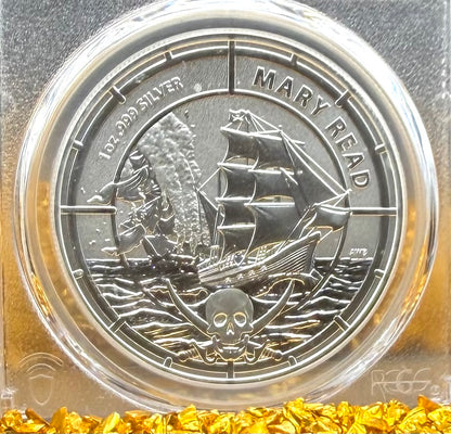 2022 1 oz Solomon Islands Silver Dollar $2 PCGS MS70 Pirate Mary Read (1 of 16)