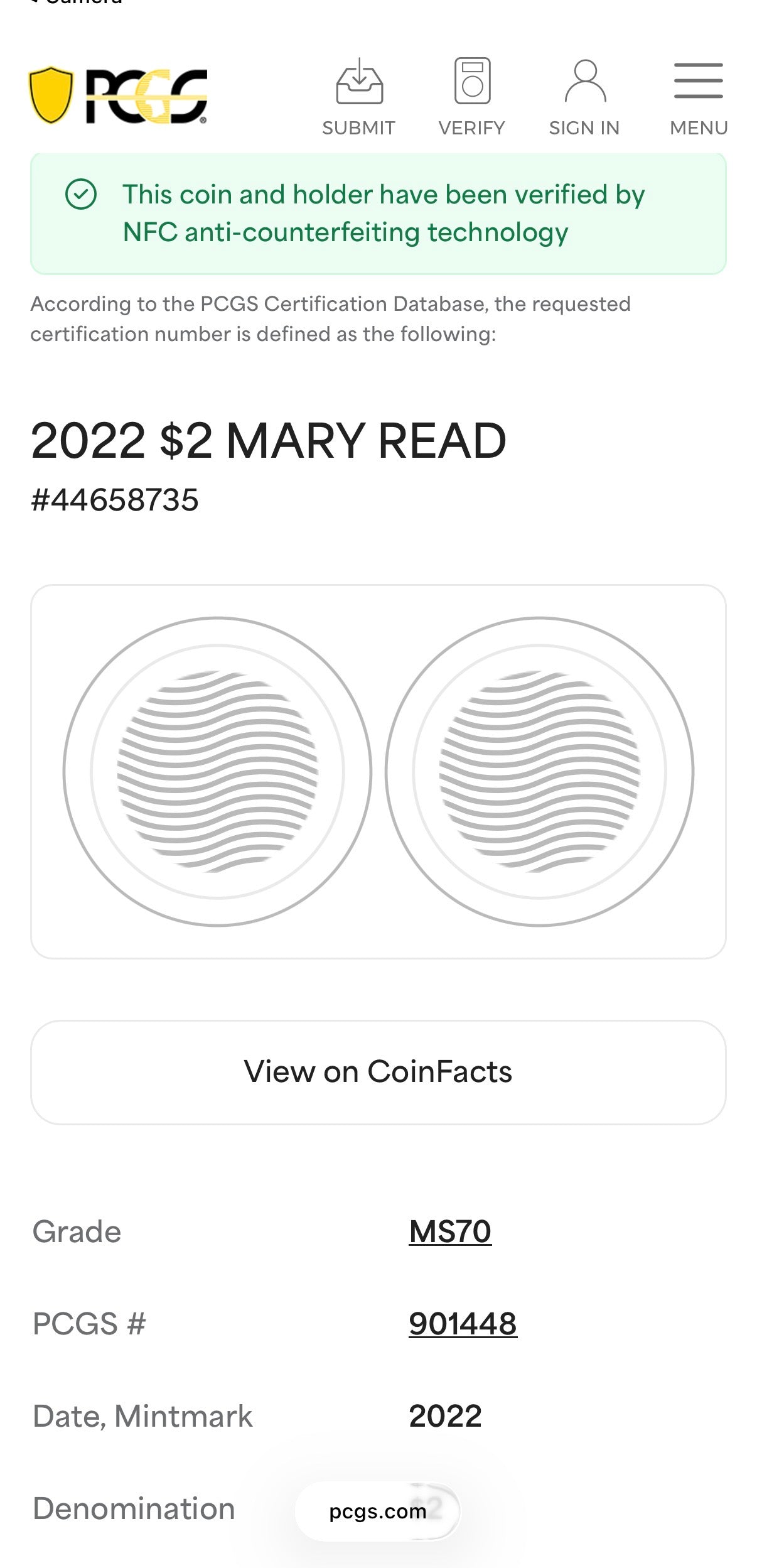 2022 1 oz Solomon Islands Silver Dollar $2 PCGS MS70 Pirate Mary Read (1 of 16)