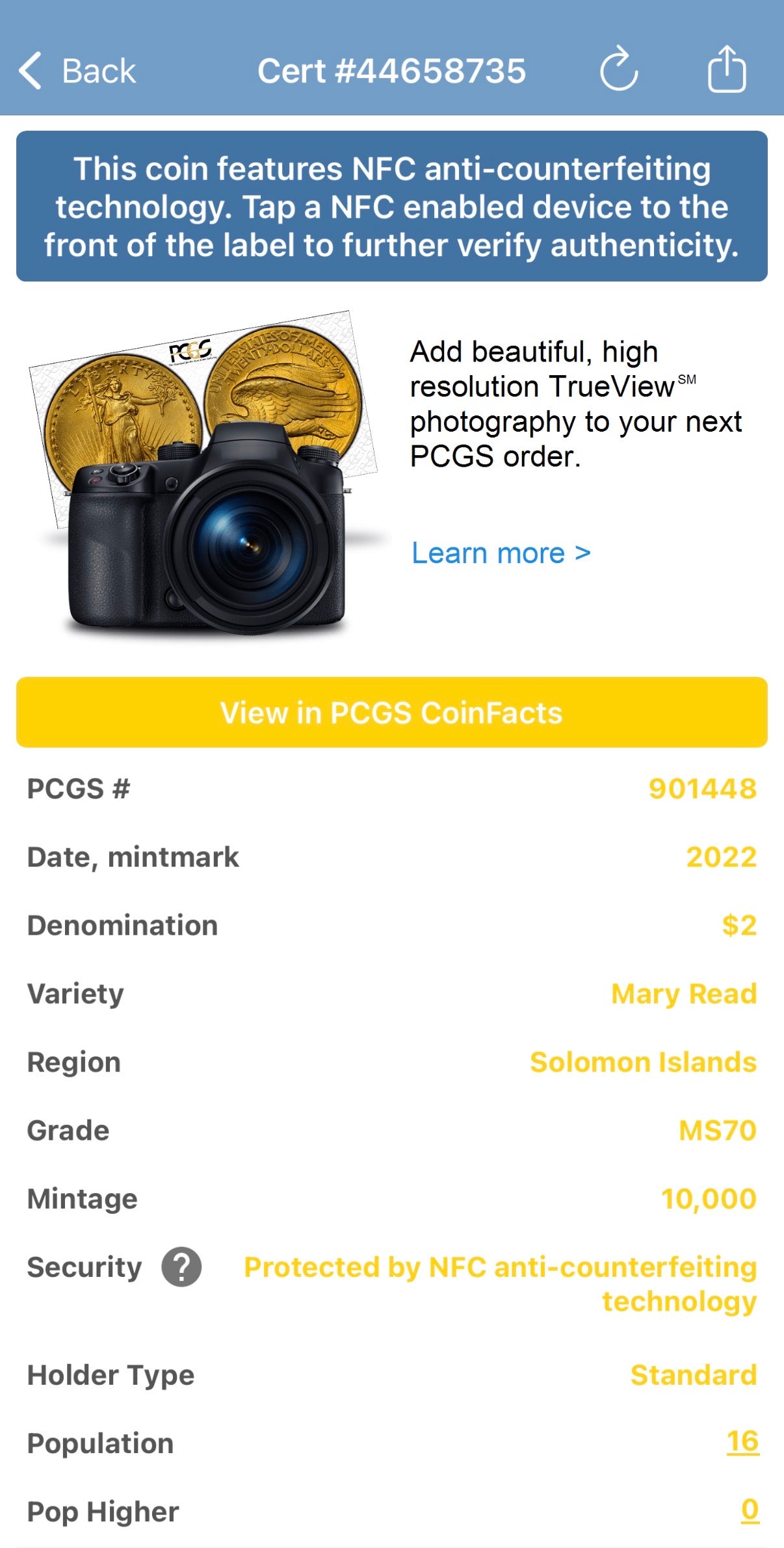 2022 1 oz Solomon Islands Silver Dollar $2 PCGS MS70 Pirate Mary Read (1 of 16)