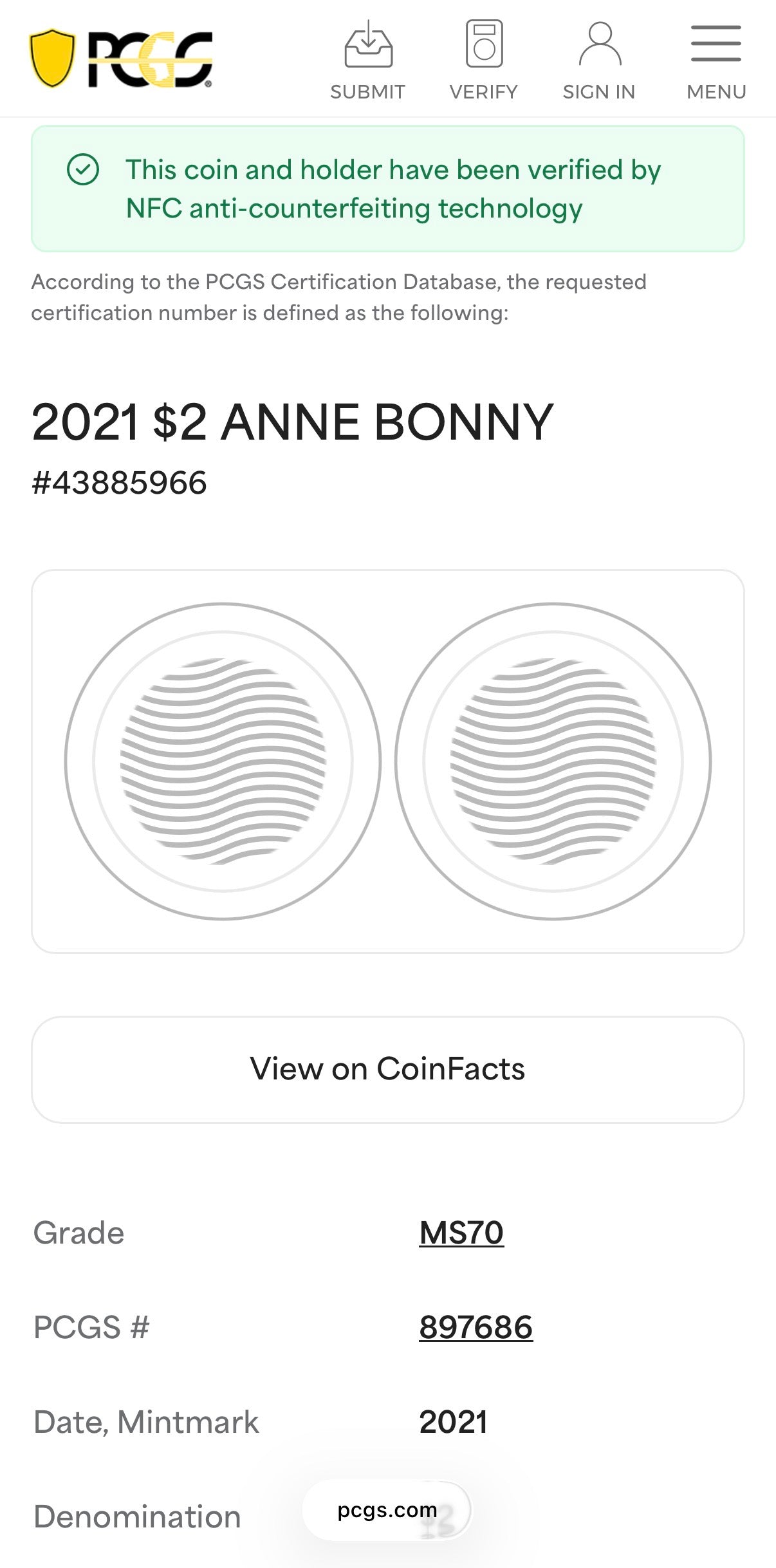 2021 1 oz Solomon Islands Silver Dollar $2 PCGS MS70 Pirate Anne Bonny (1 of 8) Mint!