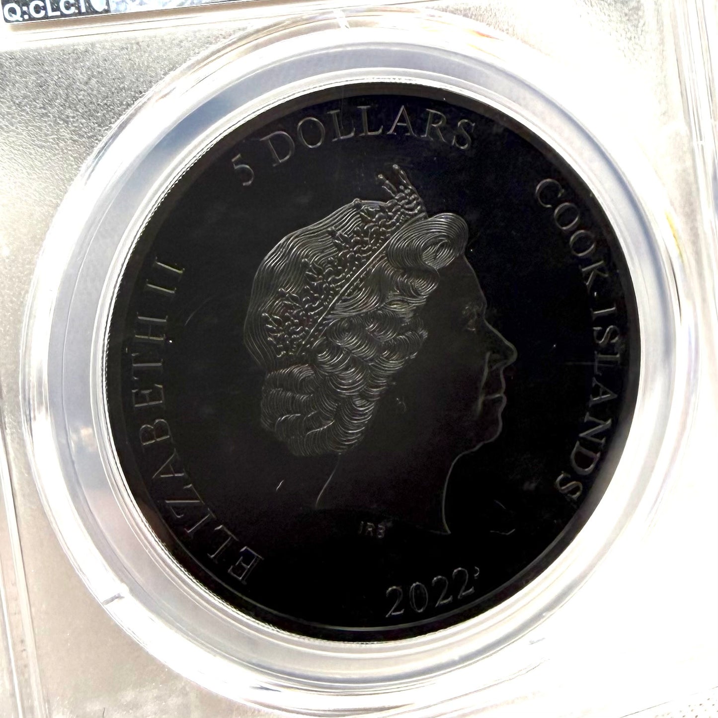 2022 1 oz $5 Cook Islands Silver Dollar PCGS PR70DCAM FDOI Iron Maiden 'The Number of the Beast'Black Obsidian Finish (1 of 249)