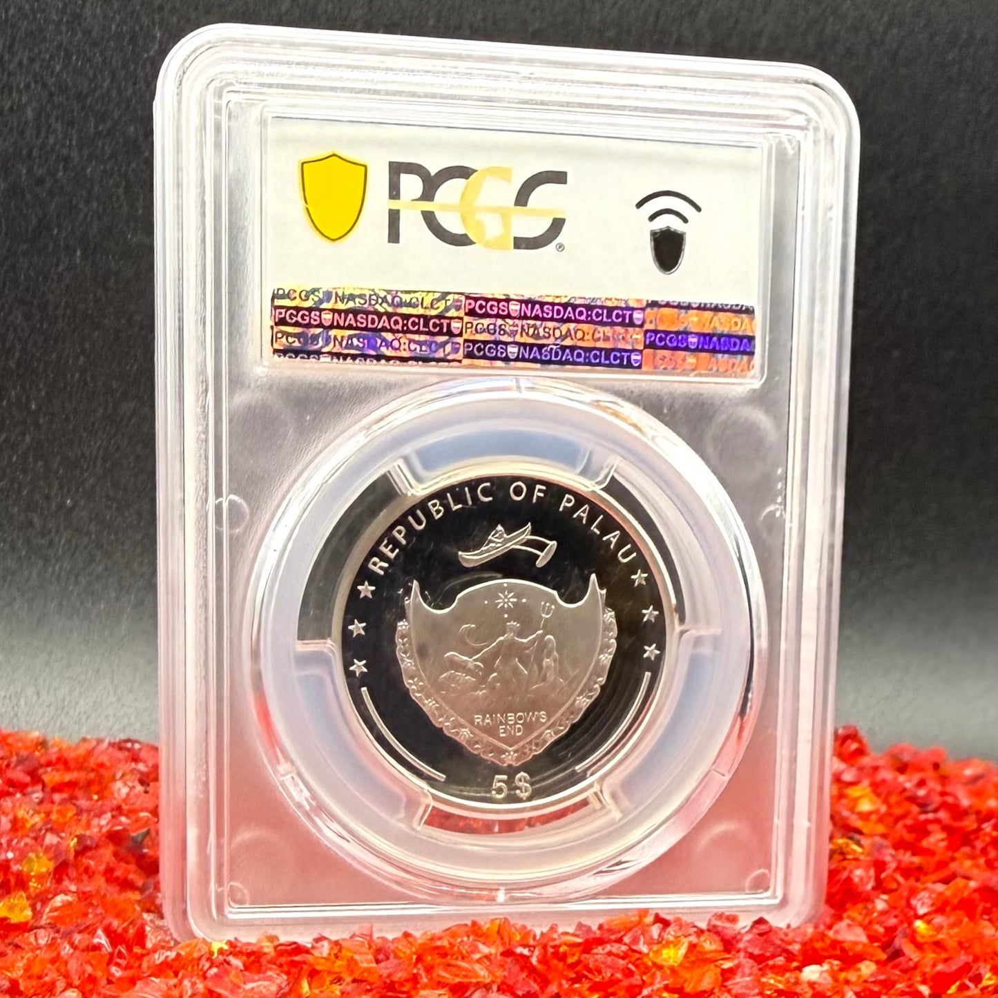 2021 1 oz Palau Silver Dollar $5 PCGS FDOI PR70DCAM Lady Bug Lady Luck High Relief Colorized (1 of 173)