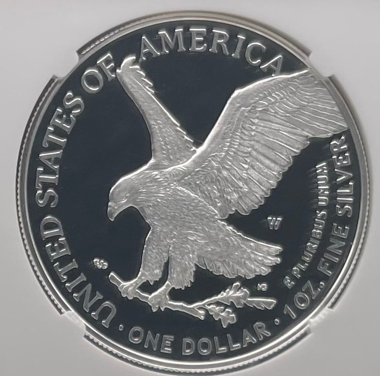 Proof 2022 (W) $1 American Silver Eagle NGC PF70 Modern Brown Label (1 of 5,895)