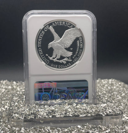 Proof 2022 (W) $1 American Silver Eagle NGC PF70 Modern Brown Label (1 of 5,895)