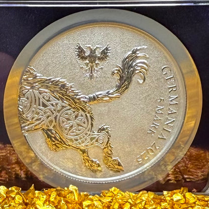 2025 1 oz .9999 Silver Private Issue NGC MS70 Germania Gullinbursti Purple Holder Mint!