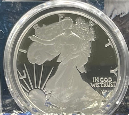 Proof 2022 (W) $1 American Silver Eagle PCGS PR70DCAM FDOI Rare American Eagle Holder (1 of 191)
