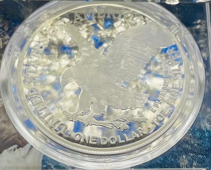 Proof 2022 (W) $1 American Silver Eagle PCGS PR70DCAM FDOI Rare American Eagle Holder (1 of 191)