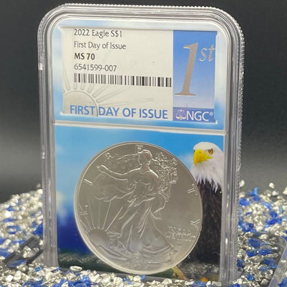 2016 $1 American Silver Eagle NGC MS70 First Day of Issue Eagle Holder Mint Condition (1 of 27,272)