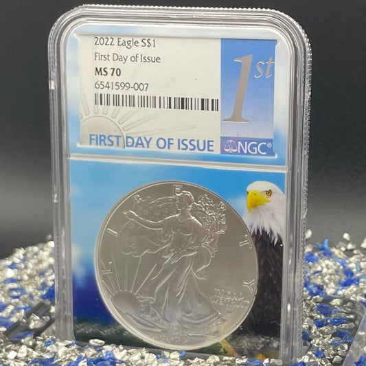 2016 $1 American Silver Eagle NGC MS70 First Day of Issue Eagle Holder Mint Condition (1 of 27,272)