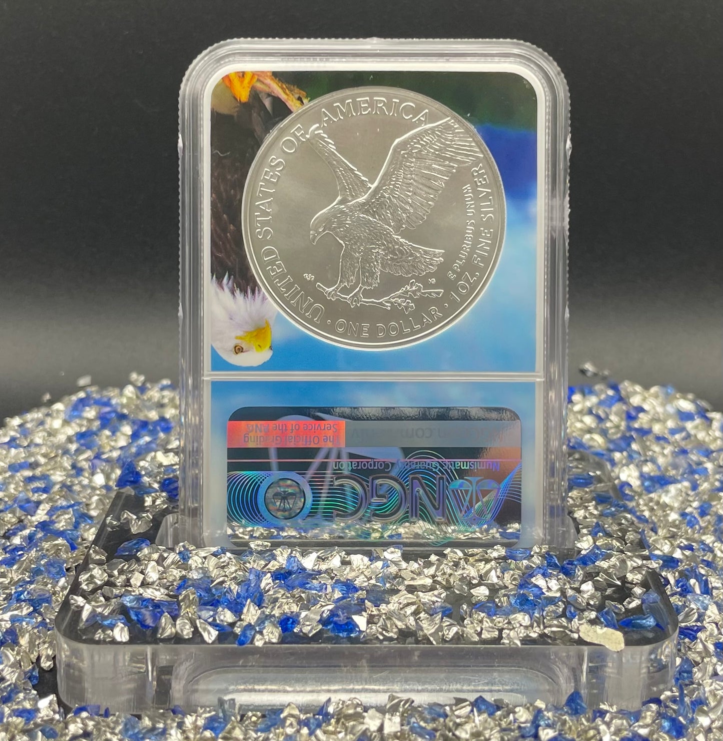 2016 $1 American Silver Eagle NGC MS70 First Day of Issue Eagle Holder Mint Condition (1 of 27,272)