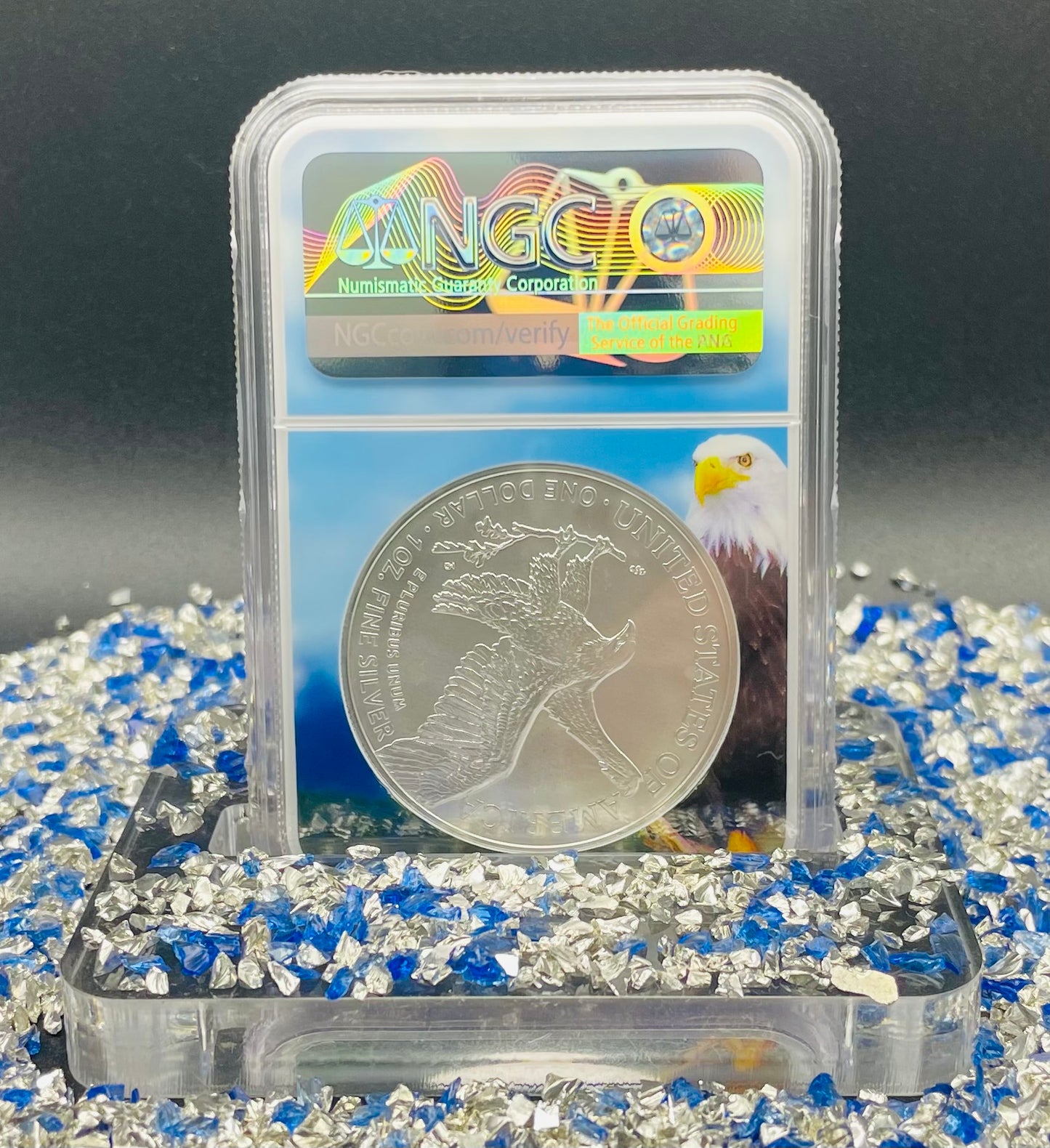 2016 $1 American Silver Eagle NGC MS70 First Day of Issue Eagle Holder Mint Condition (1 of 27,272)