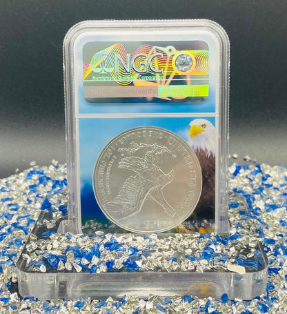 2016 $1 American Silver Eagle NGC MS70 First Day of Issue Eagle Holder Mint Condition (1 of 27,272)