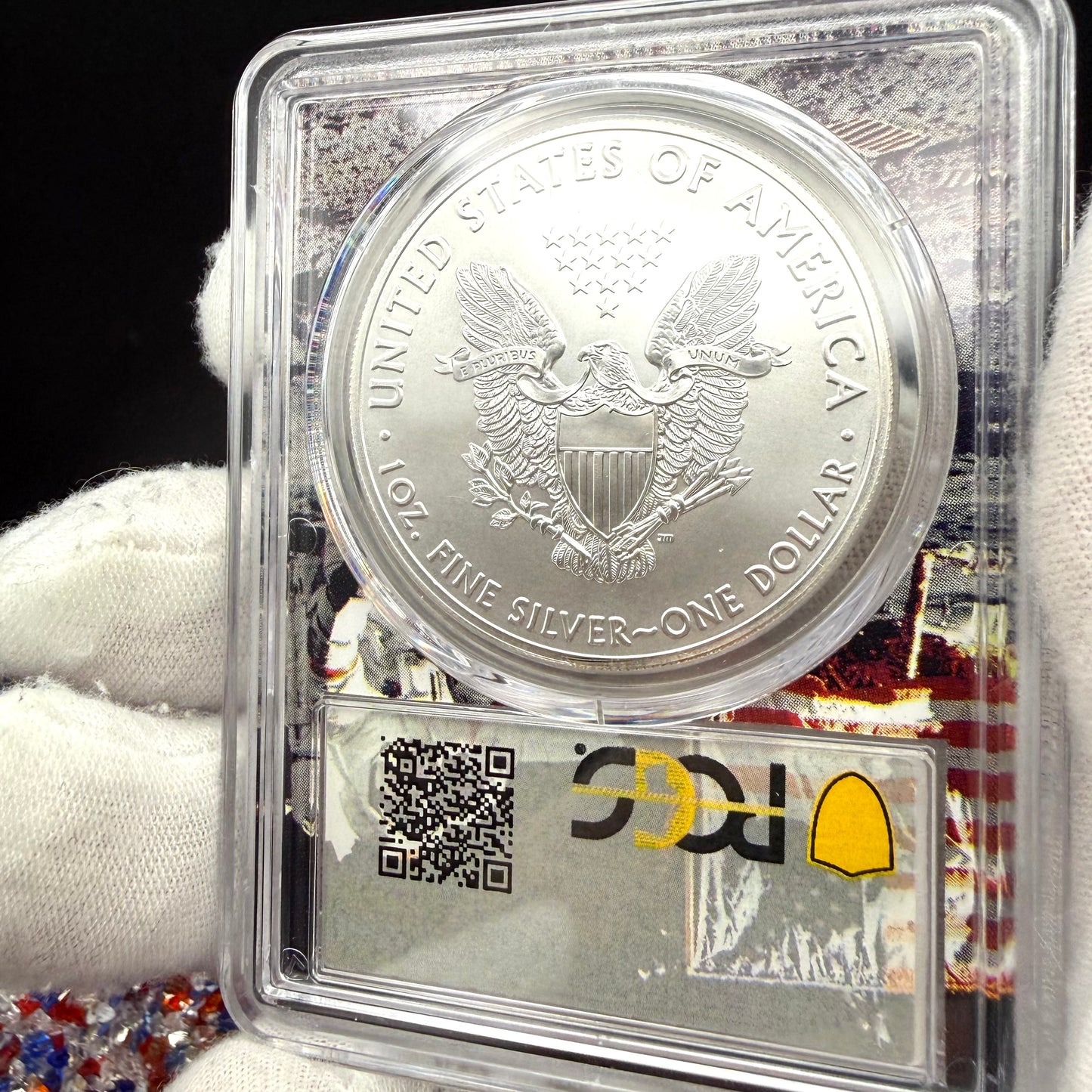 2019 $1 American Silver Eagle PCGS MS70 FDOI Apollo Holder Mint Condition
