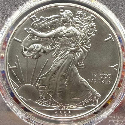 2020 $1 American Silver Eagle PCGS MS70 FDOI Thomas Cleveland Signed Rare 1 of 25 Mint