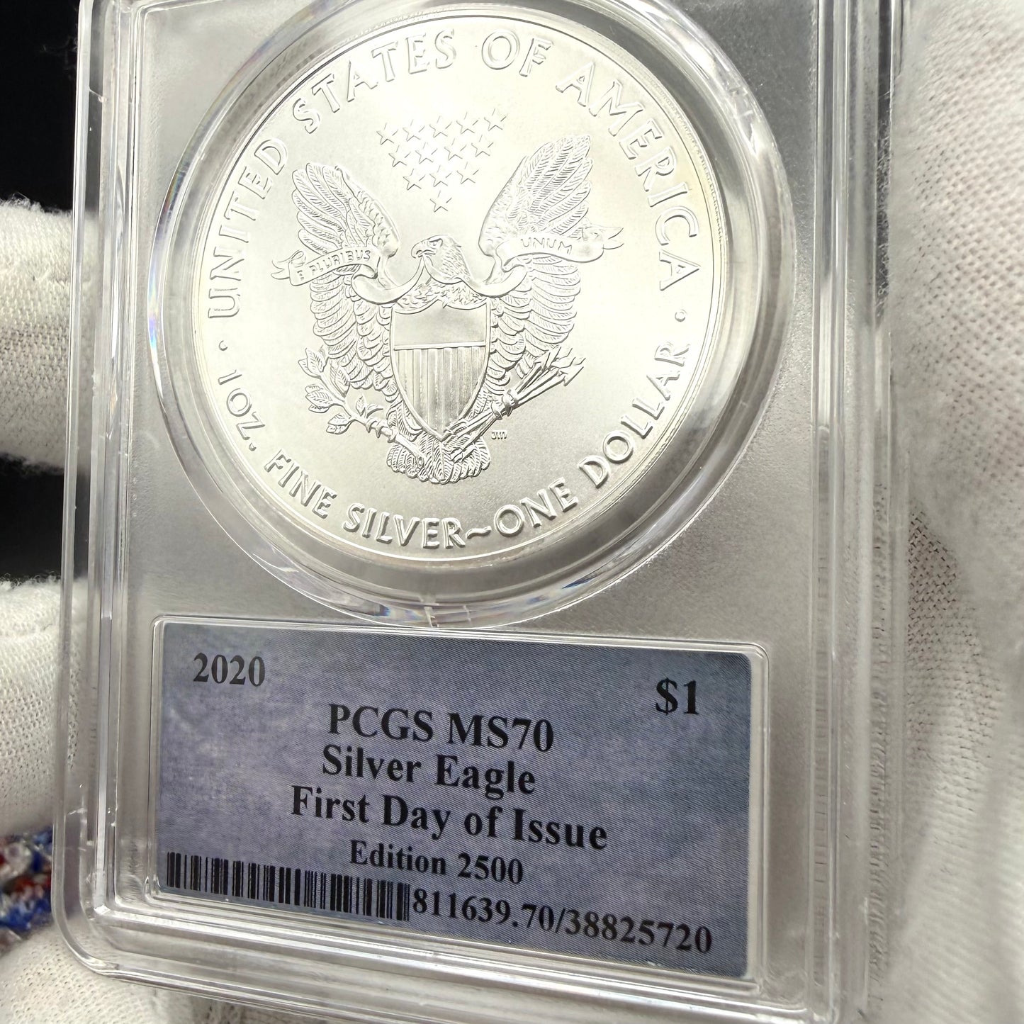 2020 $1 American Silver Eagle PCGS MS70 FDOI Thomas Cleveland Signed Rare 1 of 25 Mint