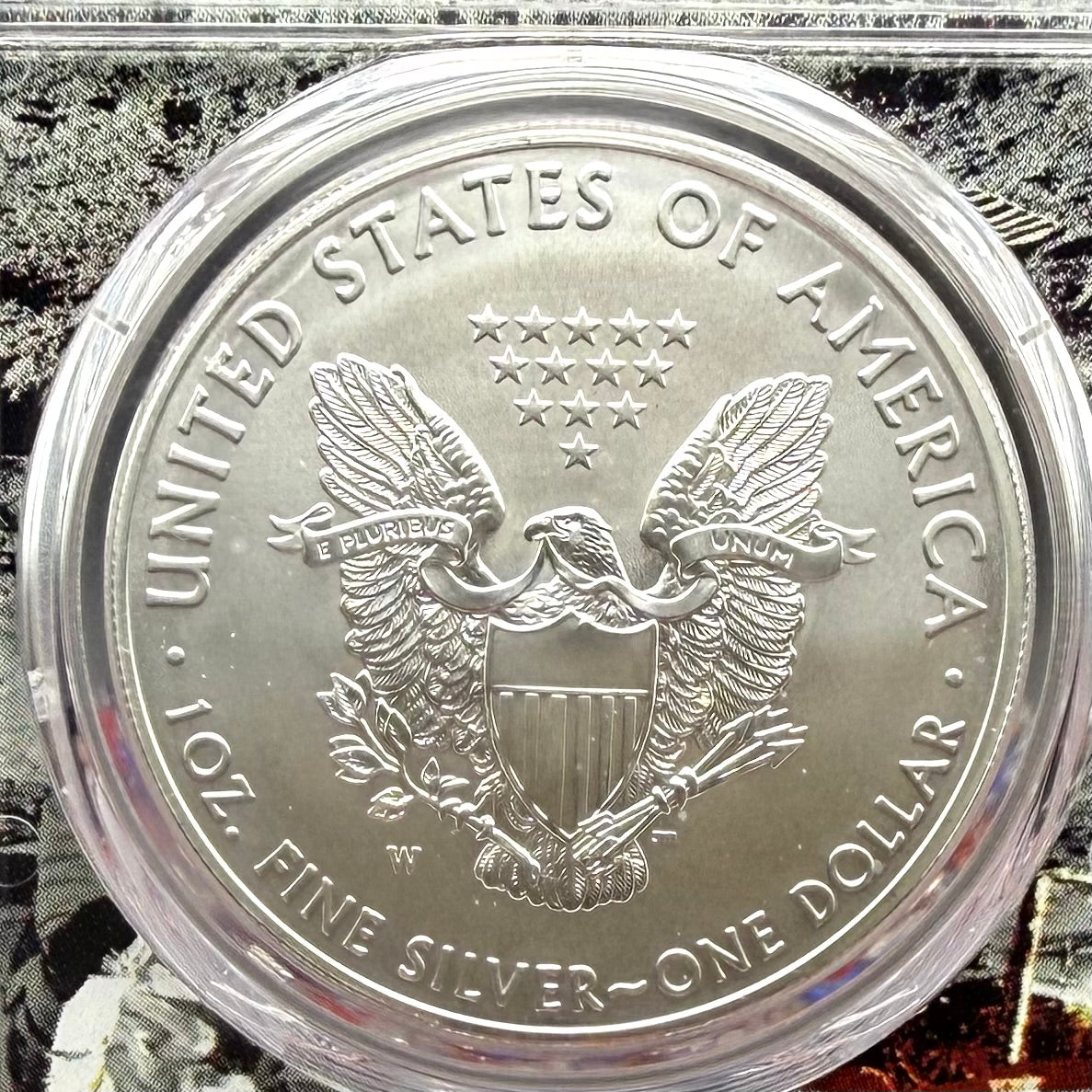 Burnished 2019 (W) $1 American Silver Eagle PCGS SP70 FDOI Apollo Label - Rare 1 of 137 Mint!