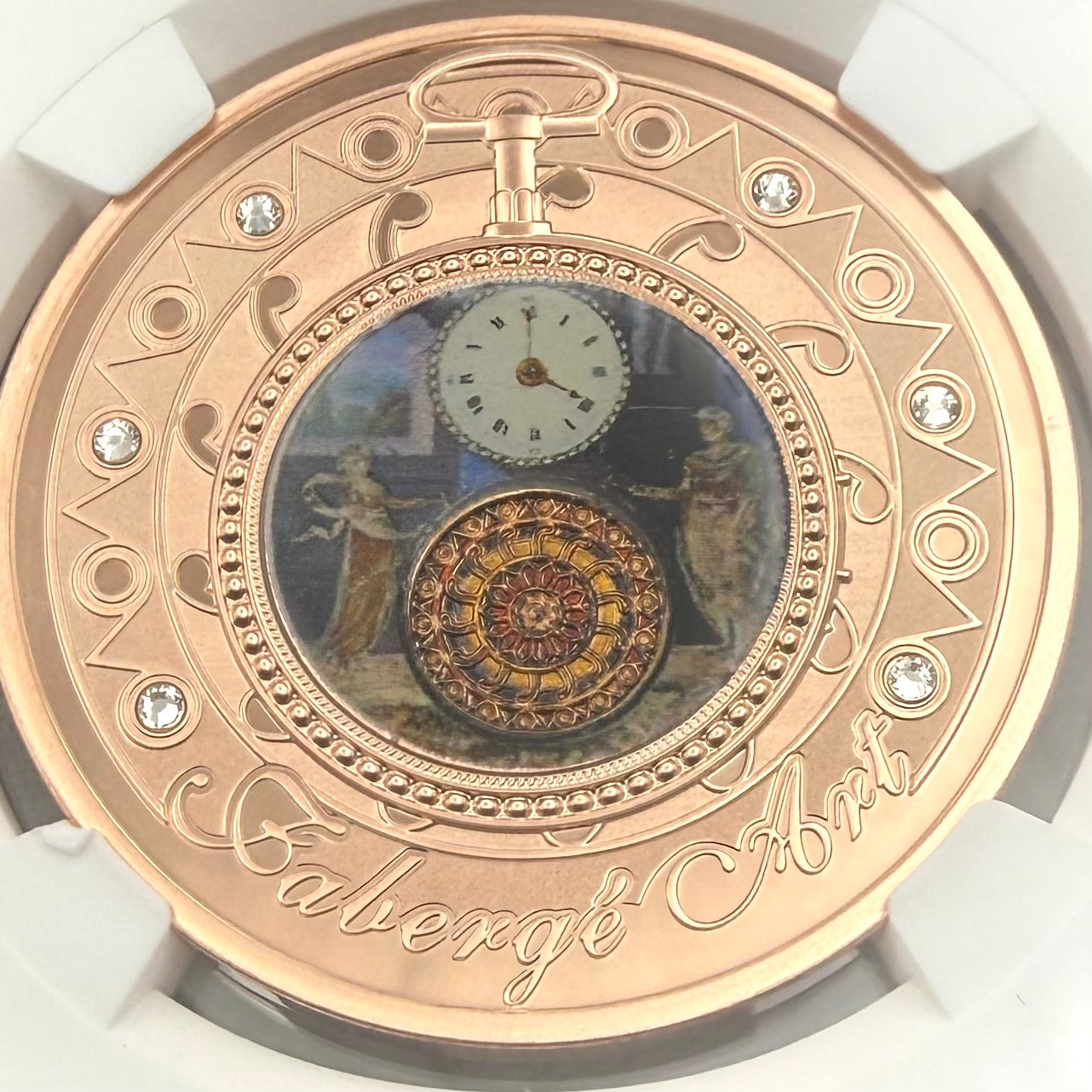 2023 Niue Silver Dollar $1 NGC PF70UC Faberge Art Pocket Watch 24-Karat Gold Proof Finish Mint (Rare 1 of 13)