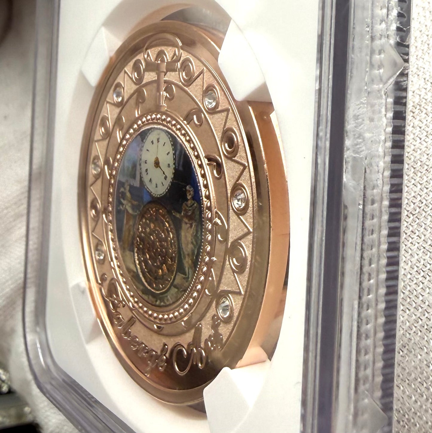 2023 Niue Silver Dollar $1 NGC PF70UC Faberge Art Pocket Watch 24-Karat Gold Proof Finish Mint (Rare 1 of 13)