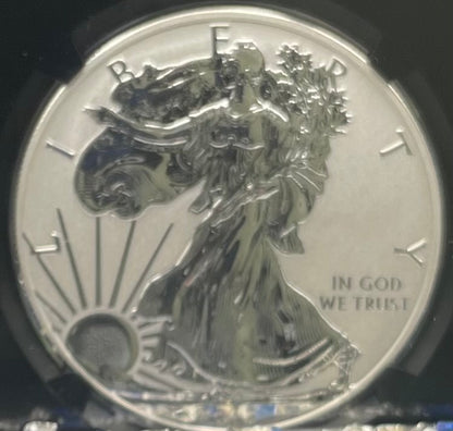 Reverse Proof & Enhanced Finish (2 Coin Set) 2013 (W) $1 American Silver Eagle NGC PF69 Black Core Holder West Point Silver Star Label