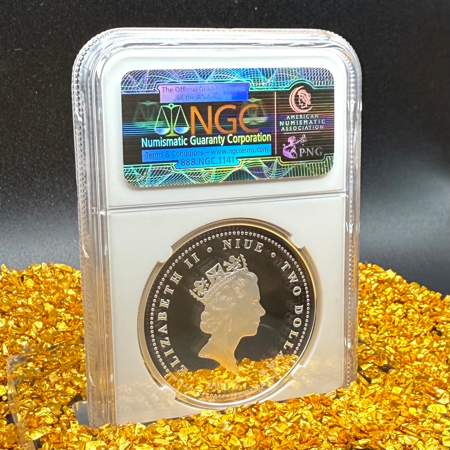 2012 Proof Niue Silver Dollar $2 NGC PF70UC Feng Shui - KOI Colorized (1 of 84) Mint