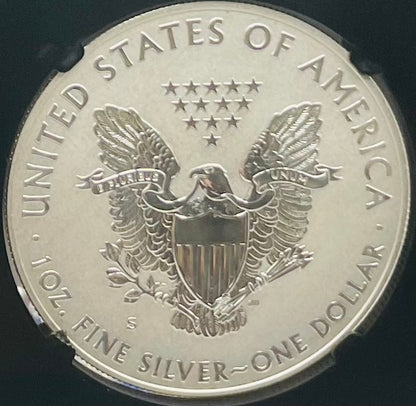 Reverse Proof 2012 (S) $1 American Silver Eagle NGC PF69 Black Core Holder Mint Condition (1 of 11,780)