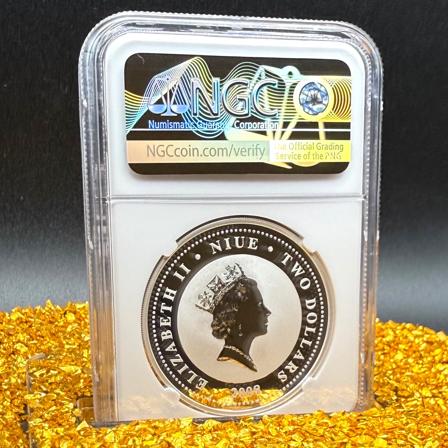 2008 Reverse Proof Niue Silver Dollar $2 NGC PF70UC Old Soviet Cars - Gaz M20 Pobeda Colorized (1 of 2) Mint