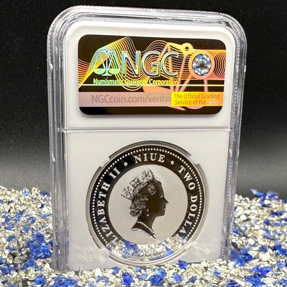 2008 Reverse Proof Niue Silver Dollar $2 NGC PF70UC Old Soviet Cars - Gaz M1 Emka Colorized (1 of 2) Mint