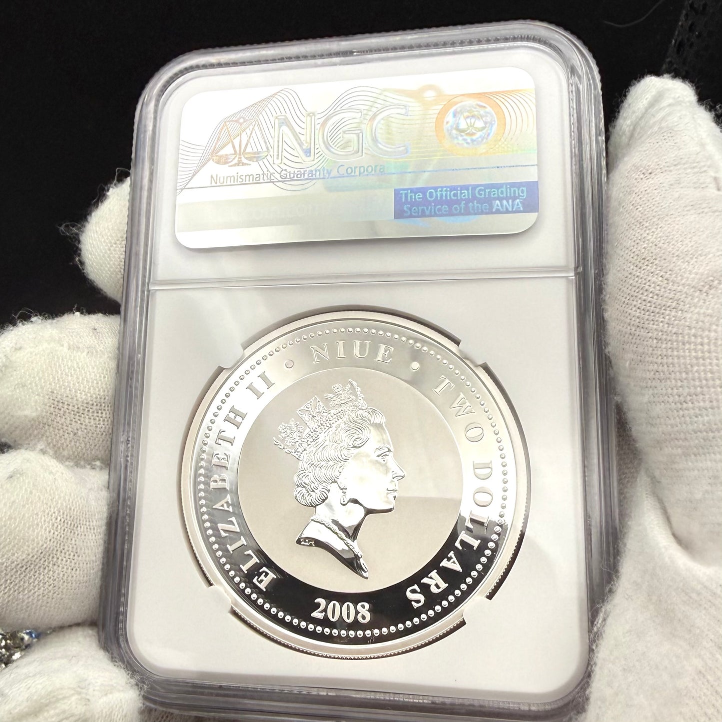 2008 Reverse Proof Niue Silver Dollar $2 NGC PF70UC Old Soviet Cars - Gaz M13 Chayka Colorized (1 of 2) Mint
