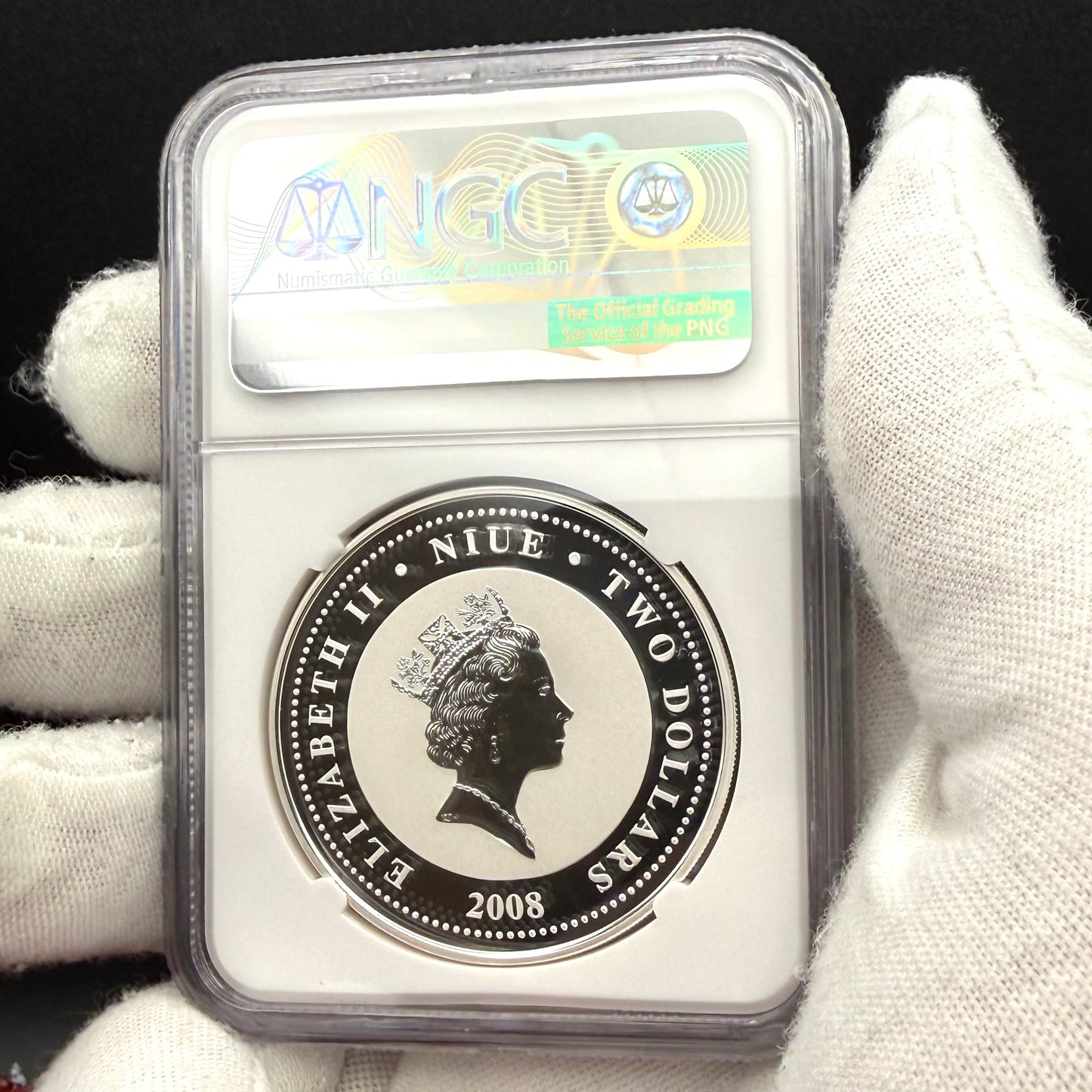 2008 Reverse Proof Niue Silver Dollar $2 NGC PF70UC Old Soviet Cars - Gaz M21 Volga Colorized (1 of 2) Mint