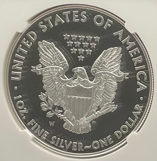 Proof 2015 (W) $1 American Silver Eagle NGC PF70 Early Releases Modern Blue Label Mint Condition (1 of 9,265)