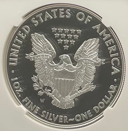 Proof 2015 (W) $1 American Silver Eagle NGC PF70 Early Releases Modern Blue Label Mint Condition (1 of 9,265)