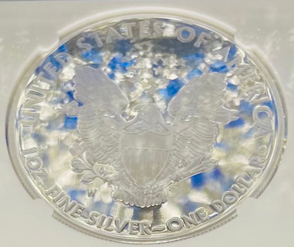Proof 2015 (W) $1 American Silver Eagle NGC PF70 Early Releases Modern Blue Label Mint Condition (1 of 9,265)