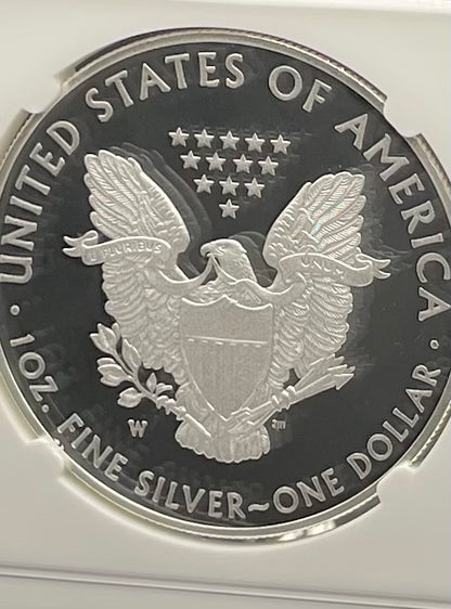 Proof 2018 (W) $1 American Silver Eagle NGC PF69 Early Releases Modern Blue Label Mint Condition (1 of 1,778)